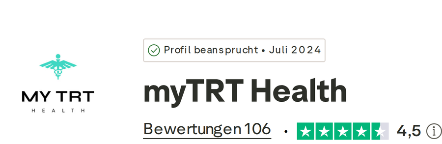 myTRT Health auf Trustpilot: 106 Bewertungen, 4,5 von 5